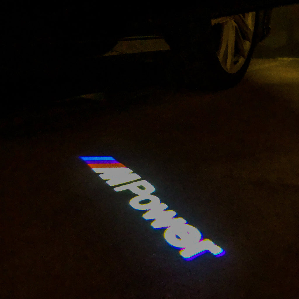 BMW M POWER LOGO PROJECTOT LIGHTS Nr.16 (quantità 1 = 1 set/2 luci porta)