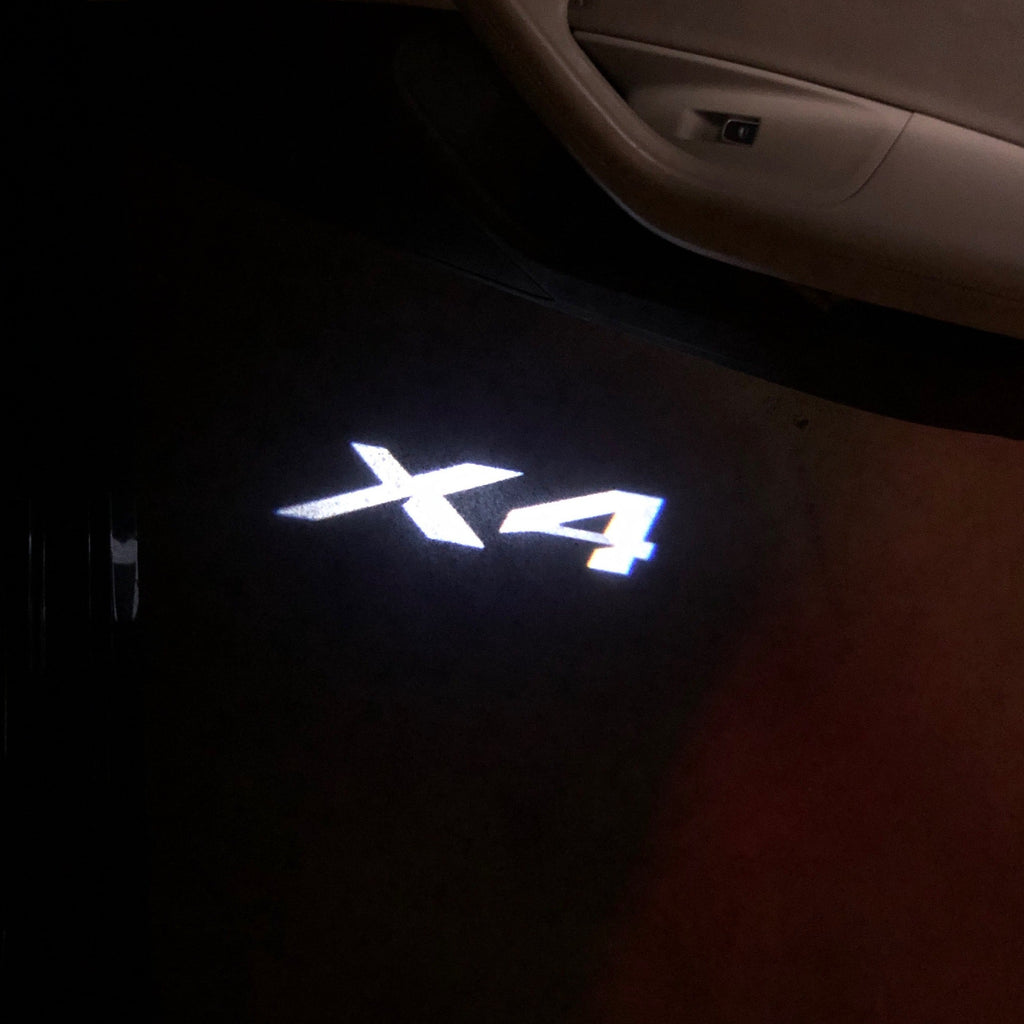 BMW X4 LOGO PROJECTOT LIGHTS Nr.26 (cantidad 1 = 1 juego/2 luces de puerta)