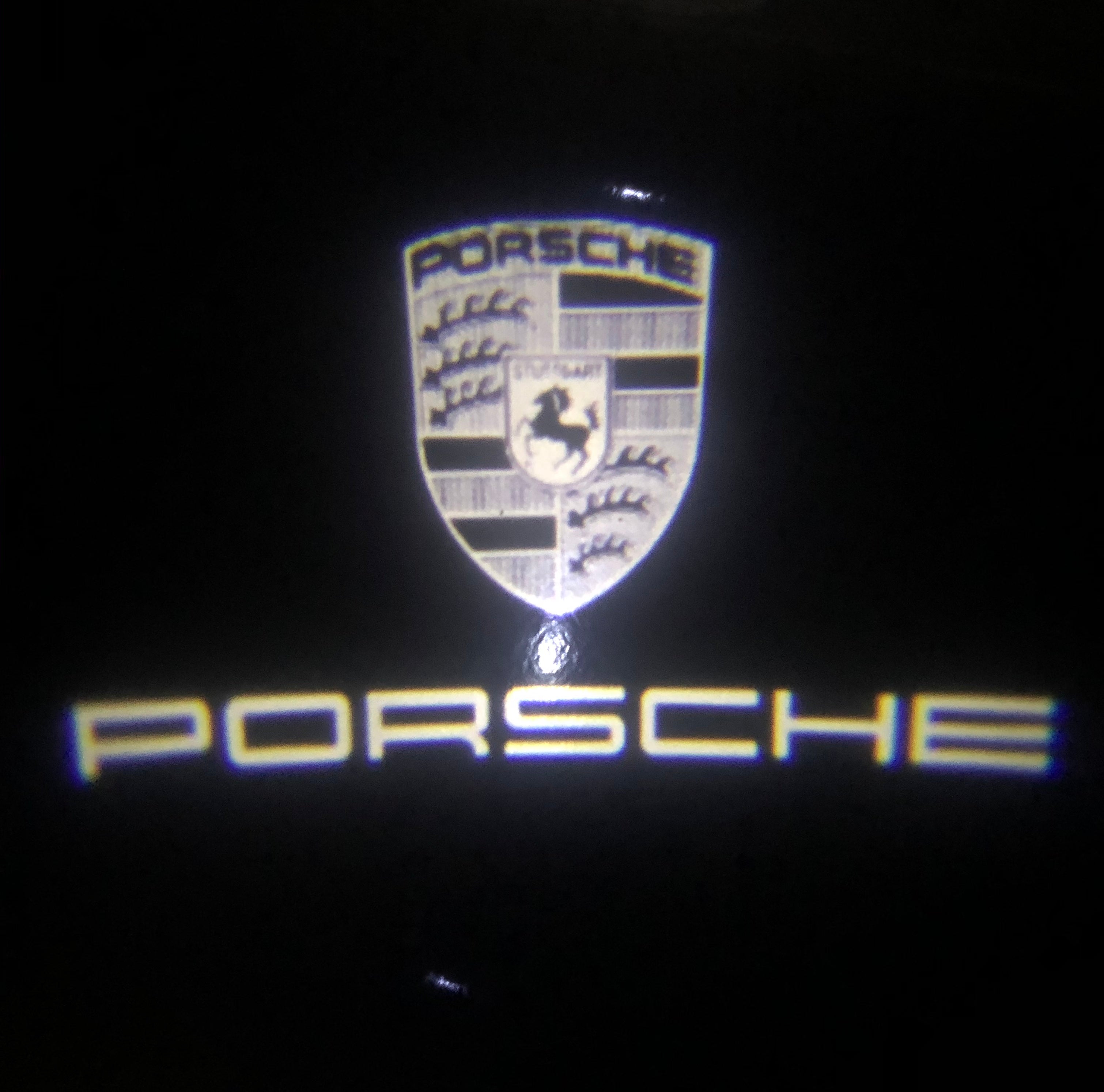 PORSCHE Original LOGO PROJECTOT LIGHTS Nr.07 (quantité 1 = 2 Logo Film / 2 feux de porte)