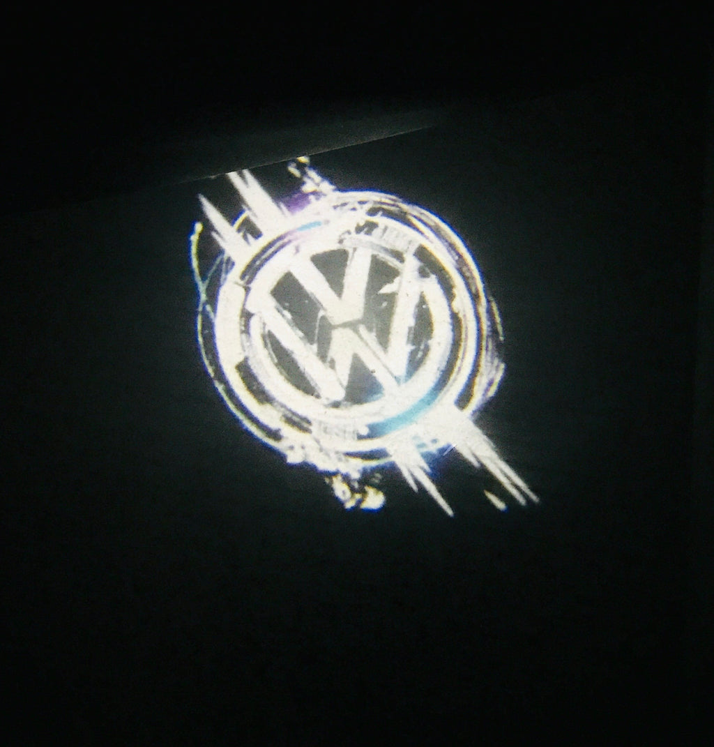 Volkswagen Door lights Logo Nr. 146 (quantità 1 = 2 pellicole logo / 2 luci porta)