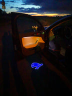SKODA LOGO PROJECTOT LIGHTS Nr.16 (quantité 1 = 2 Logo Film / 2 feux de porte)