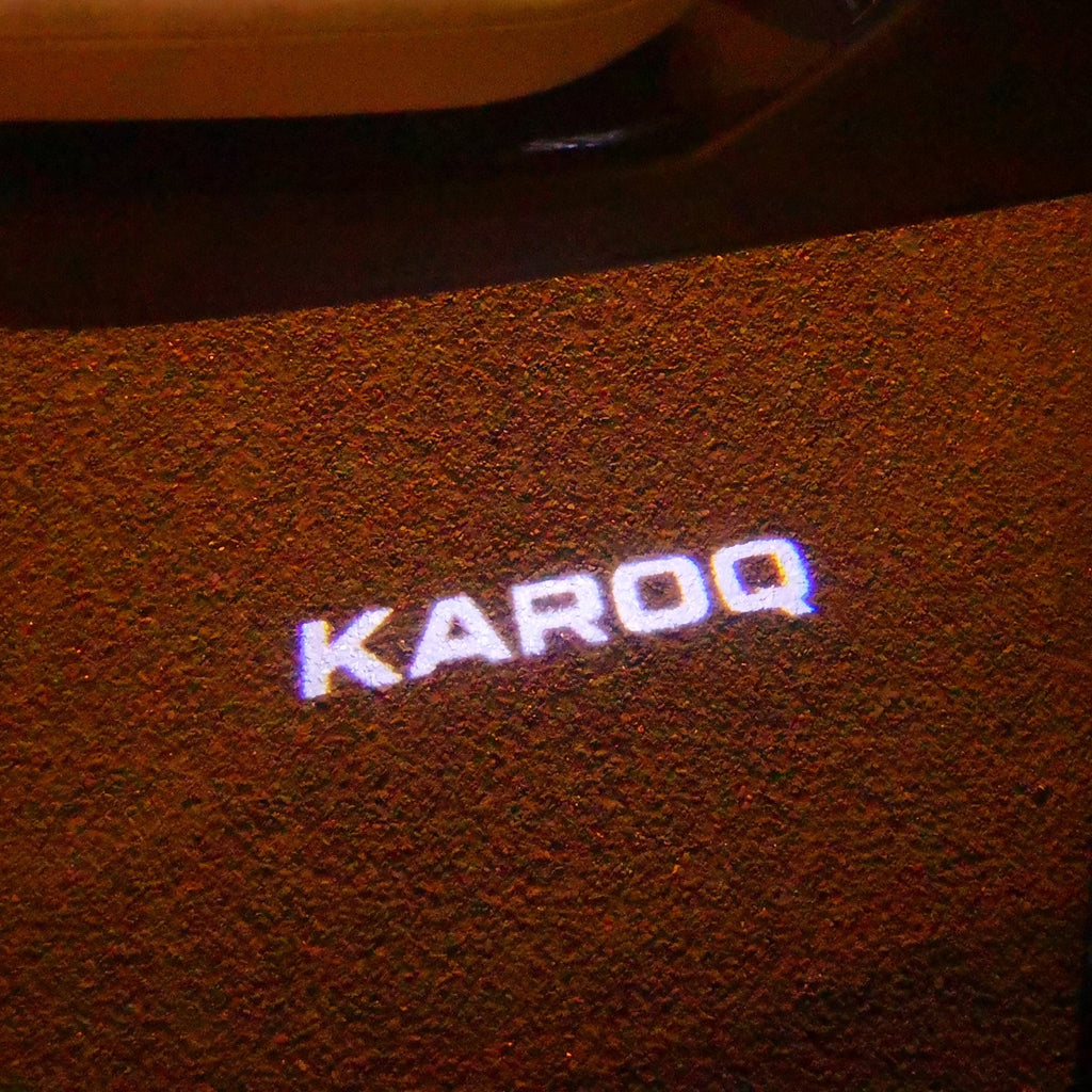 SKODA KAROQ LOGO LIGHTS Nr.115 (Menge 1 = 2 Logo Film / 2 Türleuchten)