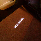 SKODA KAROQ LOGO LIGHTS Nr.115 (Menge 1 = 2 Logo Film / 2 Türleuchten)