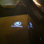SKODA KAROQ LOGO LIGHTS Nr.50 (quantité 1 = 2 Logo Film / 2 feux de porte)