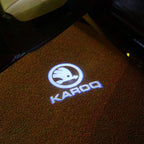 SKODA KAROQ LOGO LIGHTS Nr.50 (quantité 1 = 2 Logo Film / 2 feux de porte)