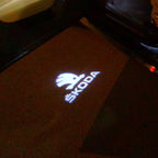 SKODA LOGO PROJECTOR LIGHTS Nr.10 (quantité 1 = 2 Logo Film / 2 portes lumières)