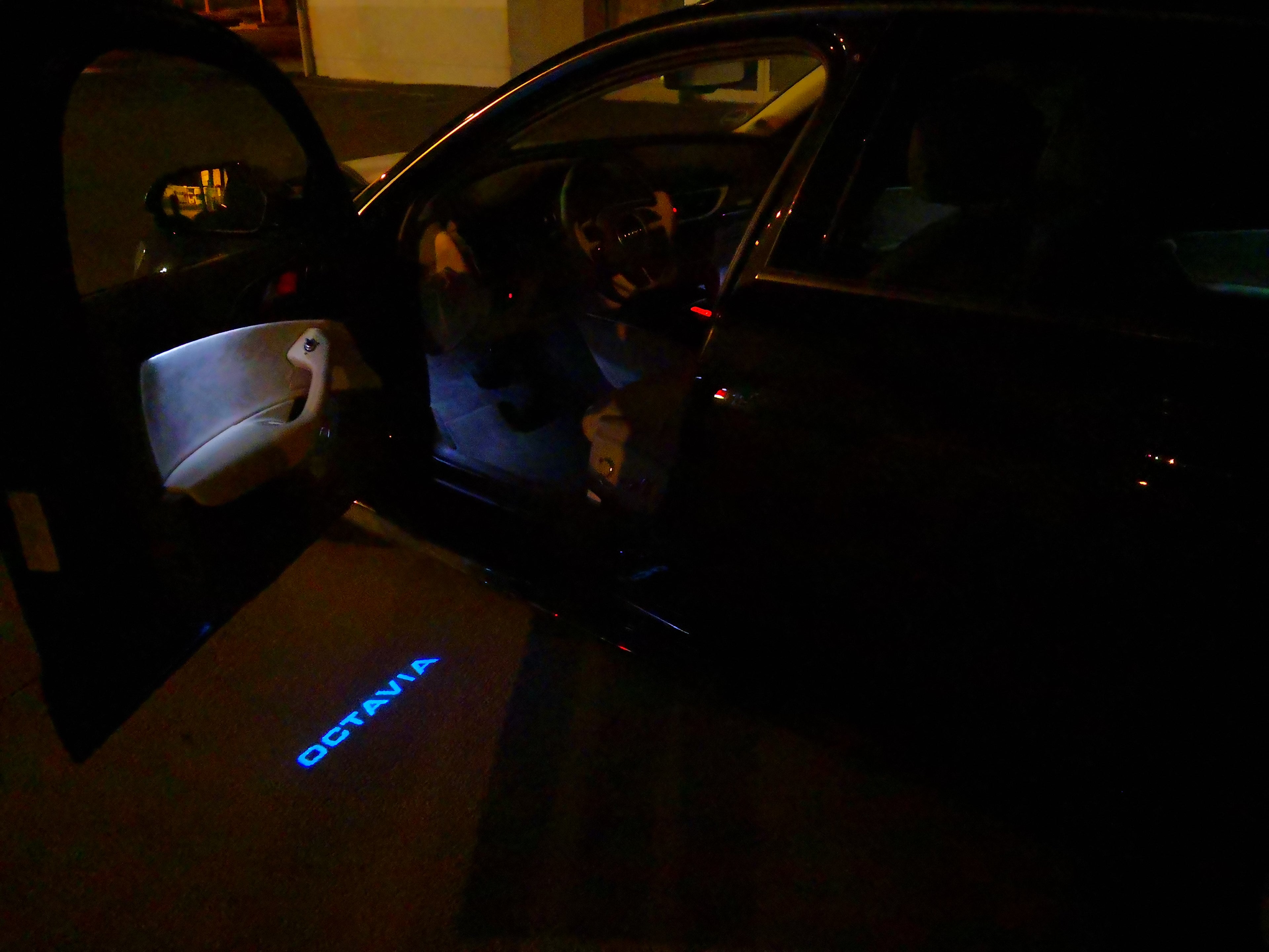 SKODA LOGO PROJECTOT LIGHTS Nr.104 (Menge 1 = 2 Logo Film / 2 Türlichter)