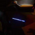 Porsche original logo Projector Light No. 30 (qty. 1 = 2 logo film / 2 Door Lights)