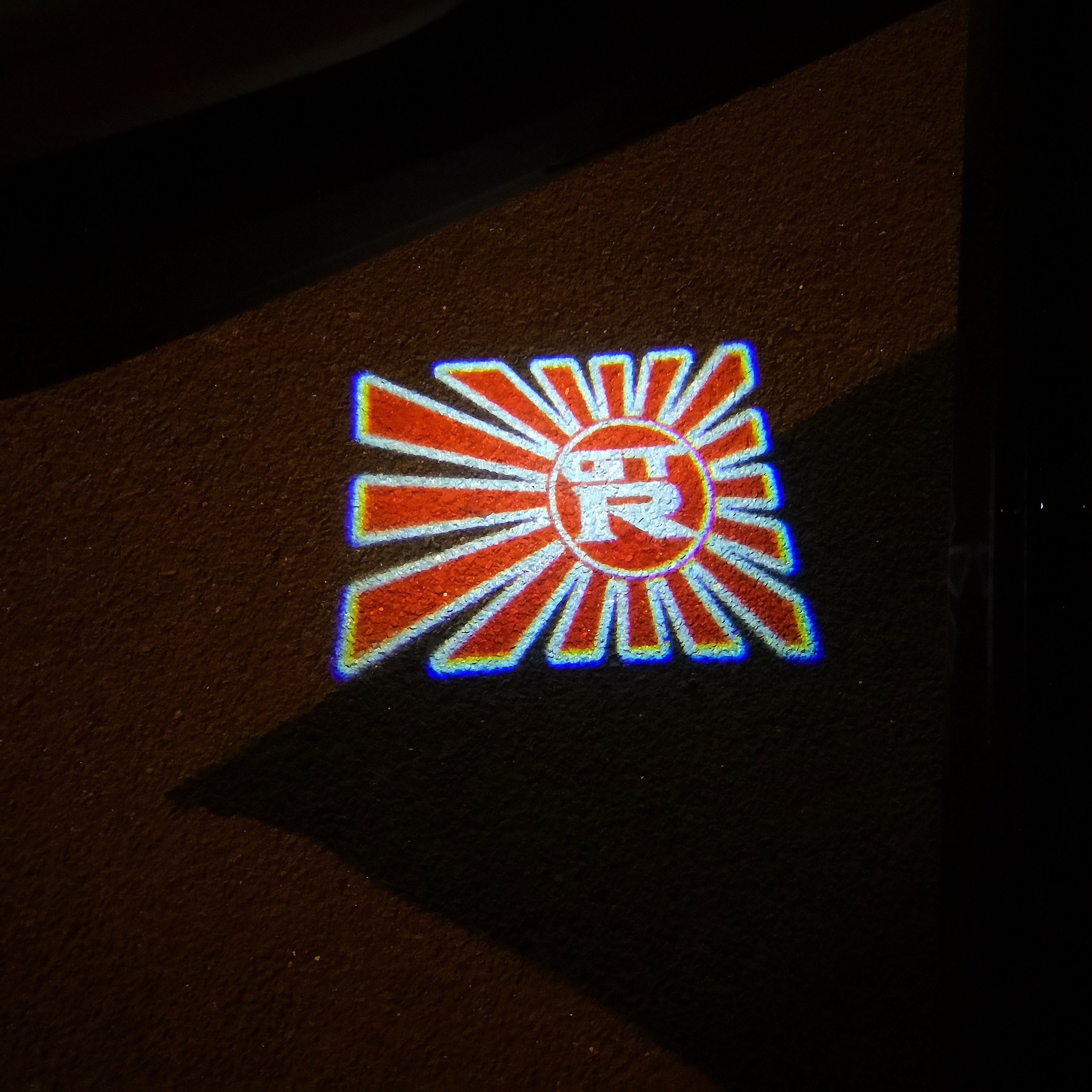 GTR R35 PROJECTOT LIGHTS Nr.03 (quantità 1 = 2 Pellicole logo /2 luci porta)