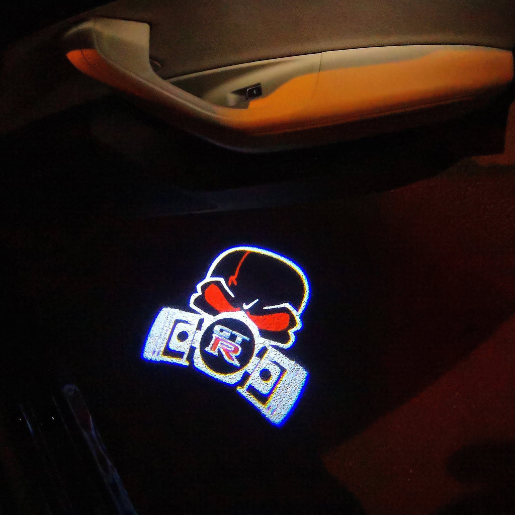 GTR R35 MASK LOGO PROJECTOT LIGHTS Nr.02 (quantité 1 = 2 films de logo / 2 lumières de porte）