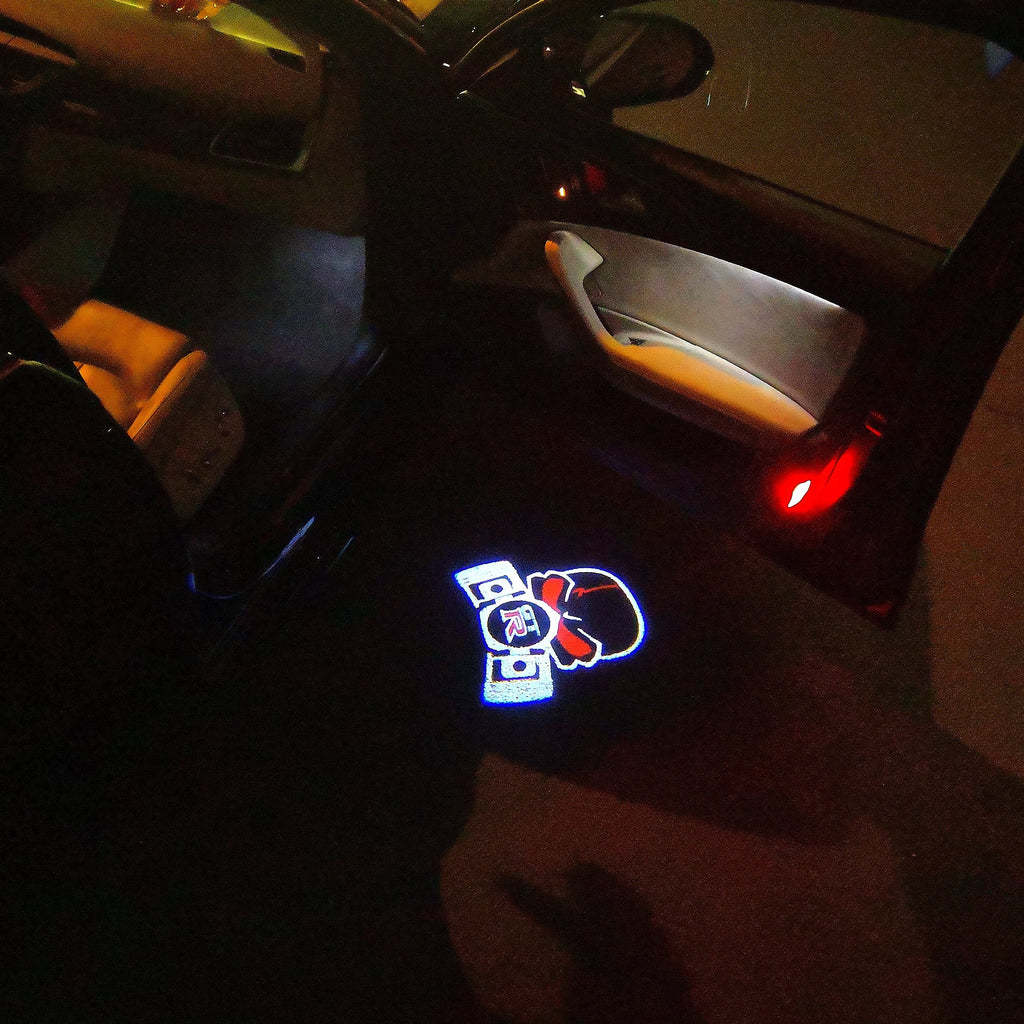 GTR R35 MASK LOGO PROJECTOT LIGHTS Nr.02 (quantité 1 = 2 films de logo / 2 lumières de porte）