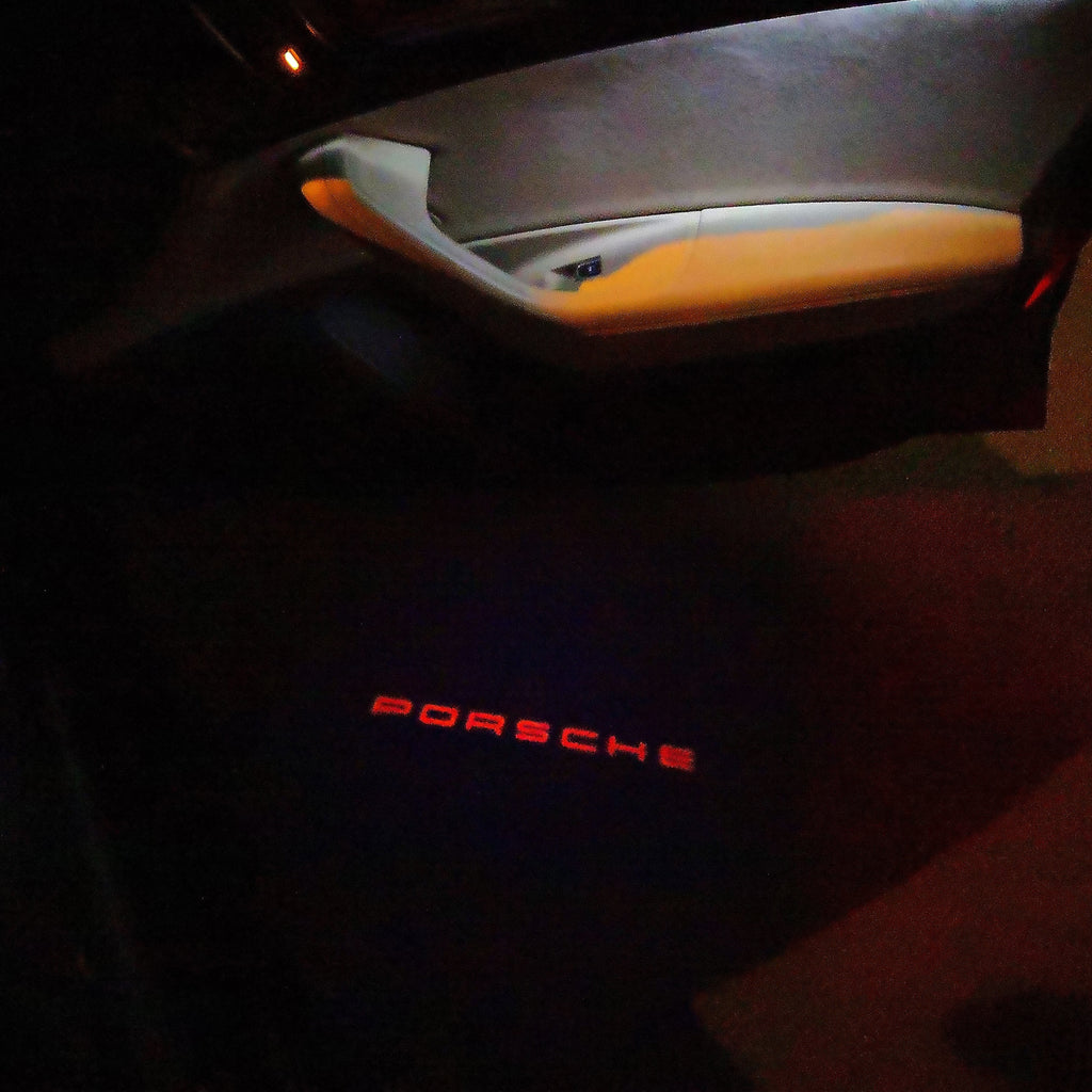 PORSCHE Original LOGO PROJECTOT LIGHTS Nr.31 (quantité 1 = 2 Logo Film / 2 feux de porte)