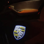 PORSCHE Original LOGO PROJECTOT LIGHTS Nr.01 (quantité 1 = 2 Film Logo / 2 feux de porte)