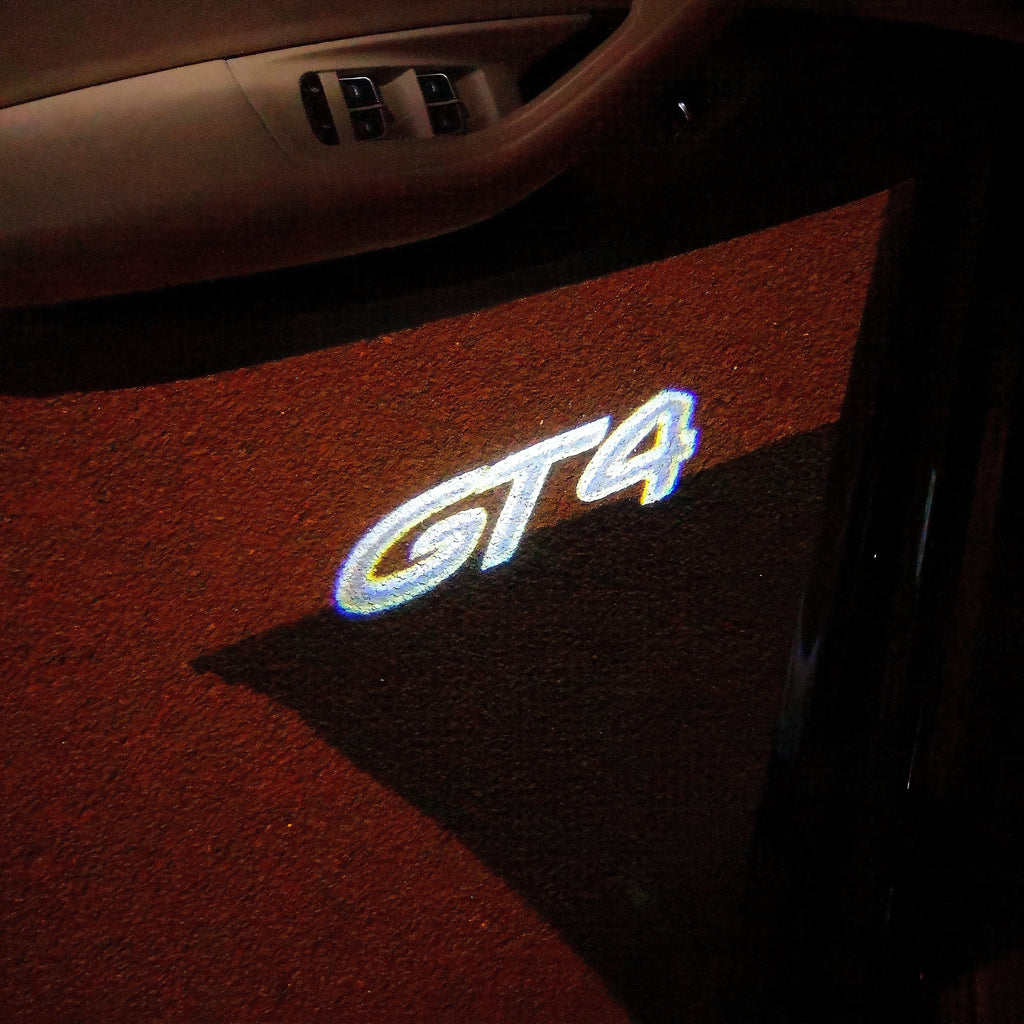 LUCES DE PROYECTOR DE LOGOTIPO ORIGINAL PORSCHE N ° 03 (cantidad 1 = 2 Película de logotipo / 2 luces de puerta)