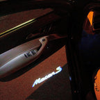 PORSCHE Macan S LOGO PROJECTOT LIGHTS Nr.21 (Menge 1 = 2 Logo Film / 2 Türleuchten)