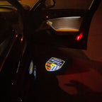 PORSCHE Panamera LOGO PROJECTOT LIGHTS Nr.04 (quantité 1 = 2 Logo Film / 2 feux de porte)