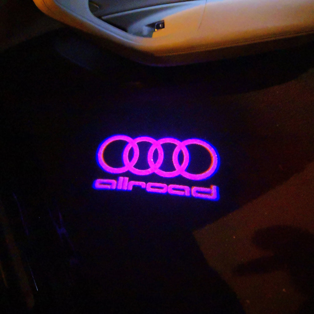 AUDI LOGO PROJECTOR LIGHTS Nr.153 (Menge 1 = 2 Logo Films / 2 Türlichter)