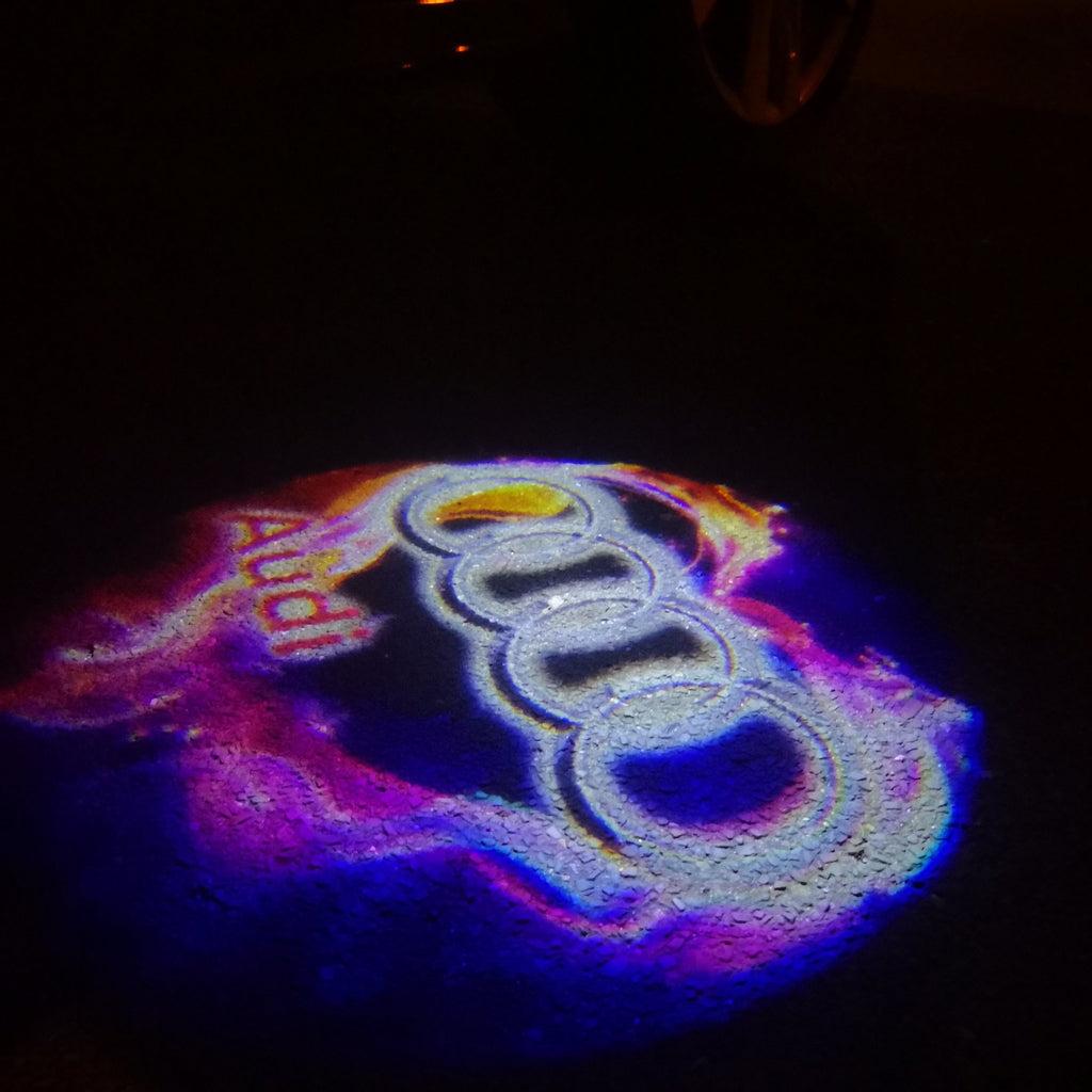AUDI LOGO PROJECTOT LIGHTS Nr.20 (quantità 1 = 2 Logo Films /2 luci porta)