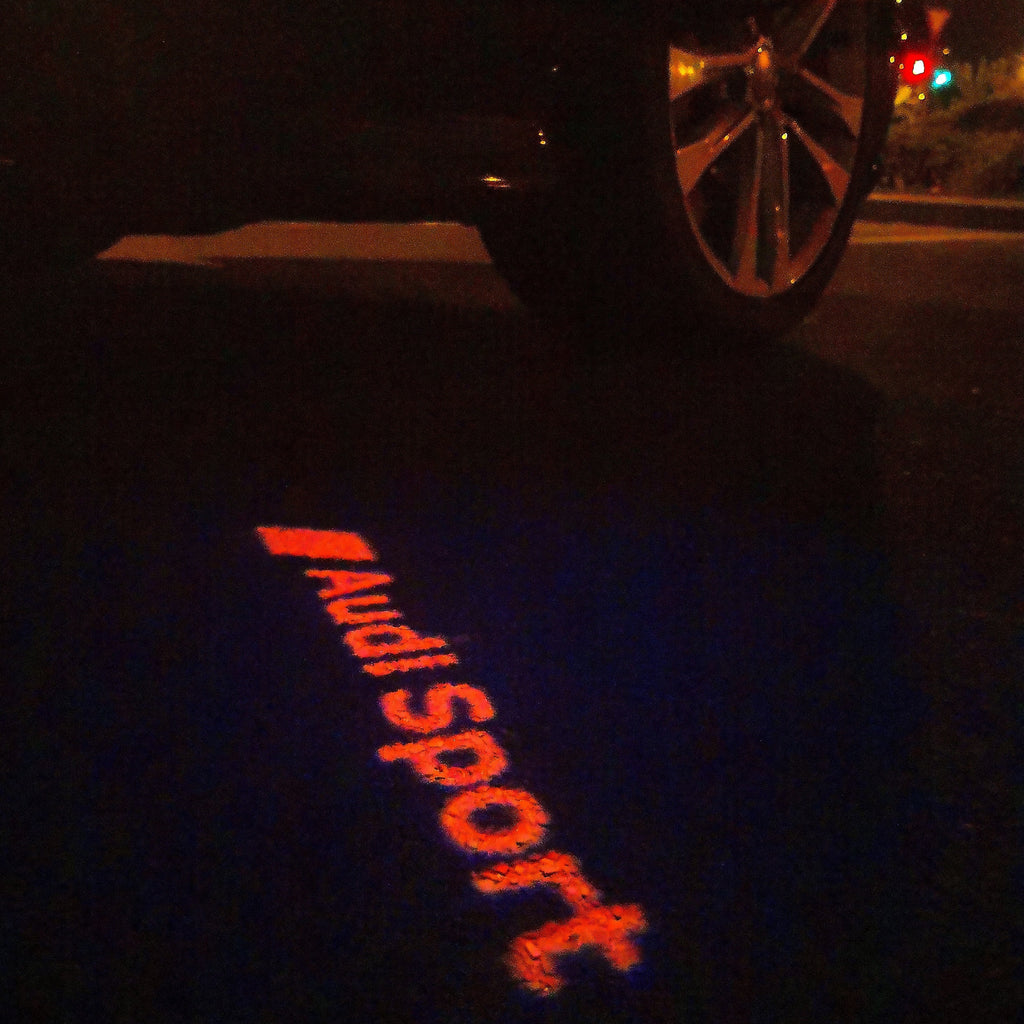 AUDI LOGO PROJECT LIGHTS Nr.111 (quantità 1= 2 Logo Films /2 porta luci）