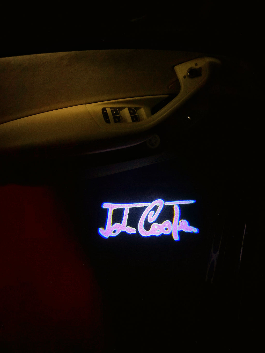 JOHN COOPER LOGO PROJECROTR LICHTER Nr.112 (Menge 1 = 2 Logo Film / 2 Türlichter)