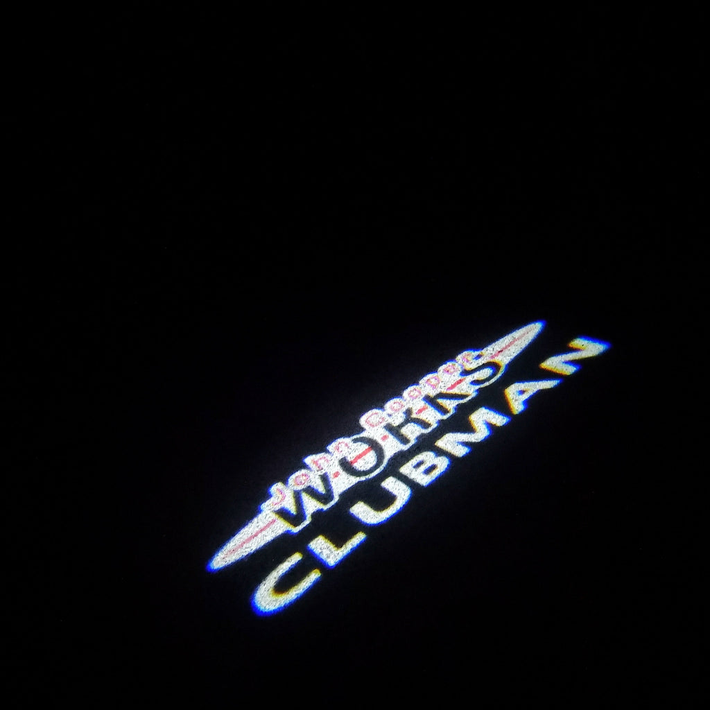 LUCES DE PROYECTOR CON LOGO CLUBMAN N ° 80 (cantidad 1 = 2 Película de logotipo / 2 luces de puerta)
