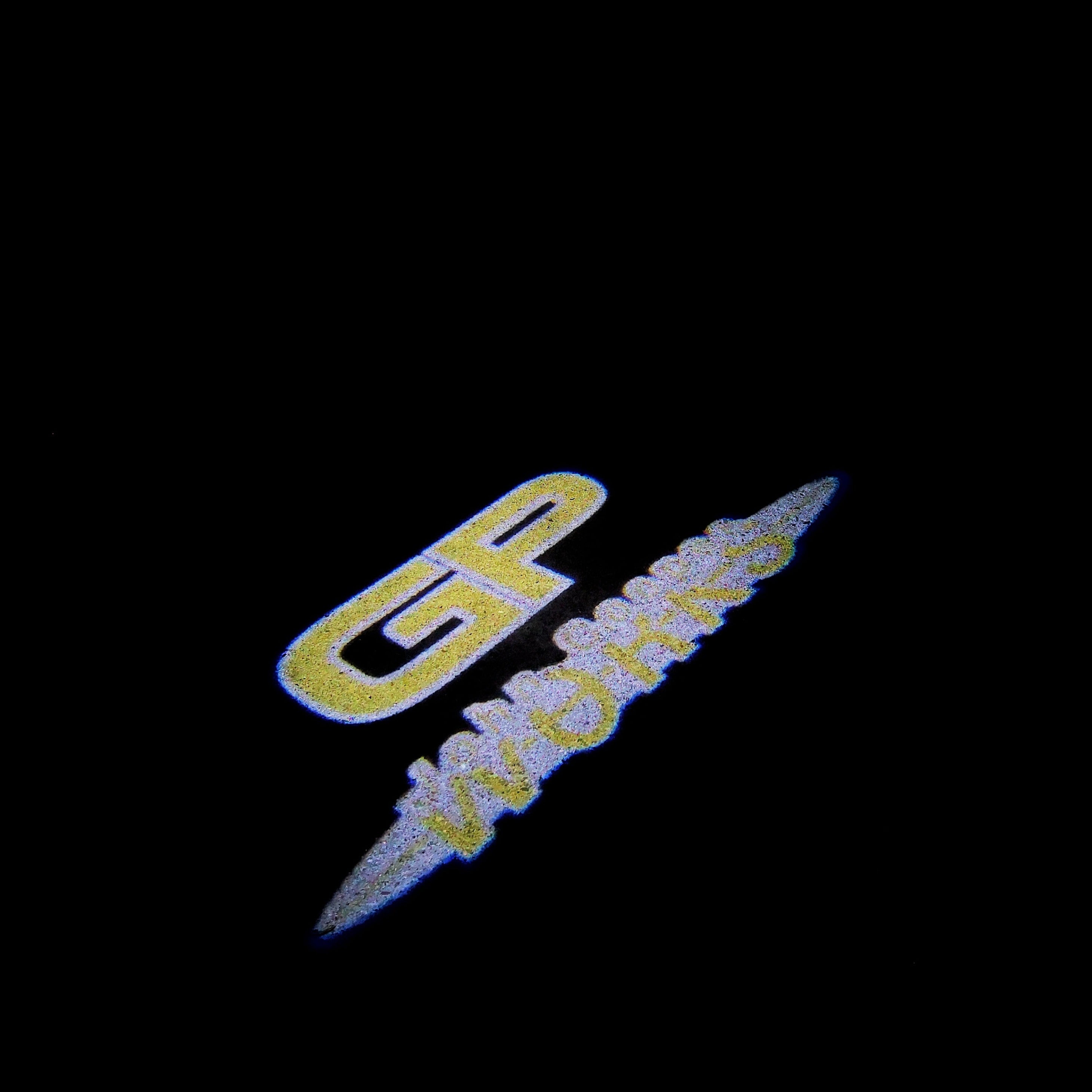 MINI GP LOGO PROJECTOR LIGHTS Nr.157 (الكمية 1 = 2 شعار فيلم / 2 مصباح باب)
