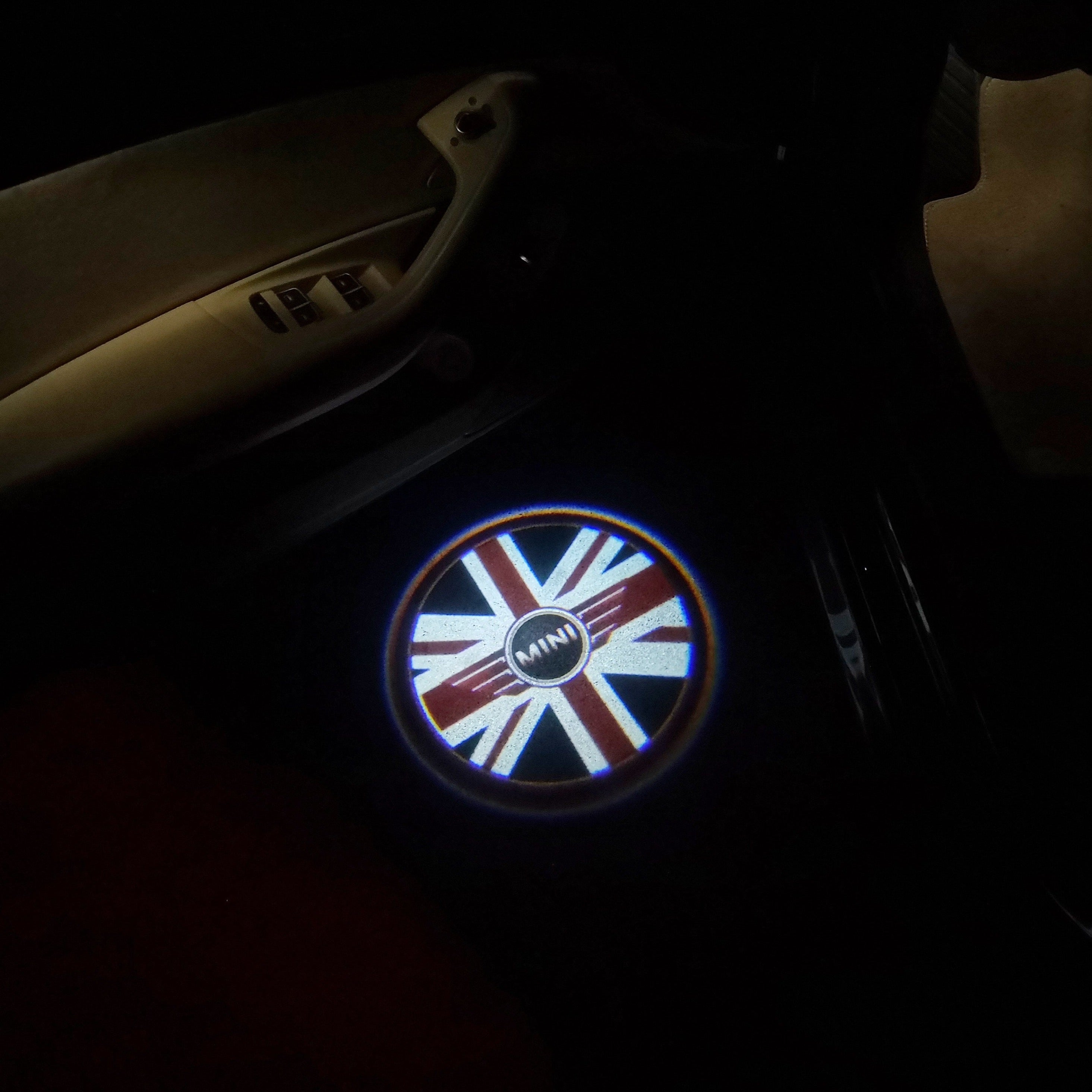 MINI LOGO PROJECTOR LIGHTS Nr.03 (Menge 1 = 2 Logo Film / 2 Türlichter)