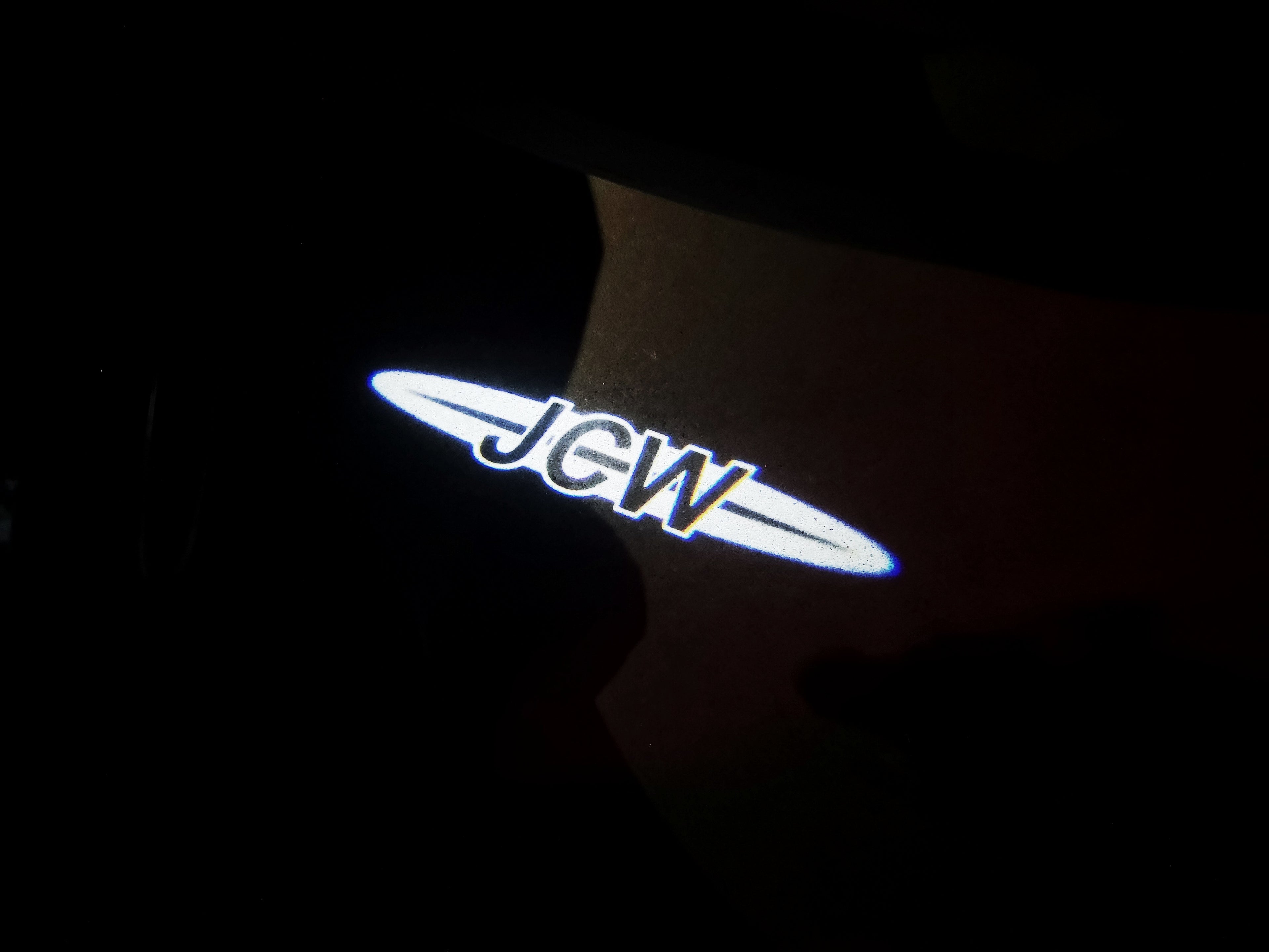 JOHN COOPER WORKS LOGO PROJECROTR LIGHTS Nr.114 (quantità 1 = 2 Logo Film / 2 luci porta)