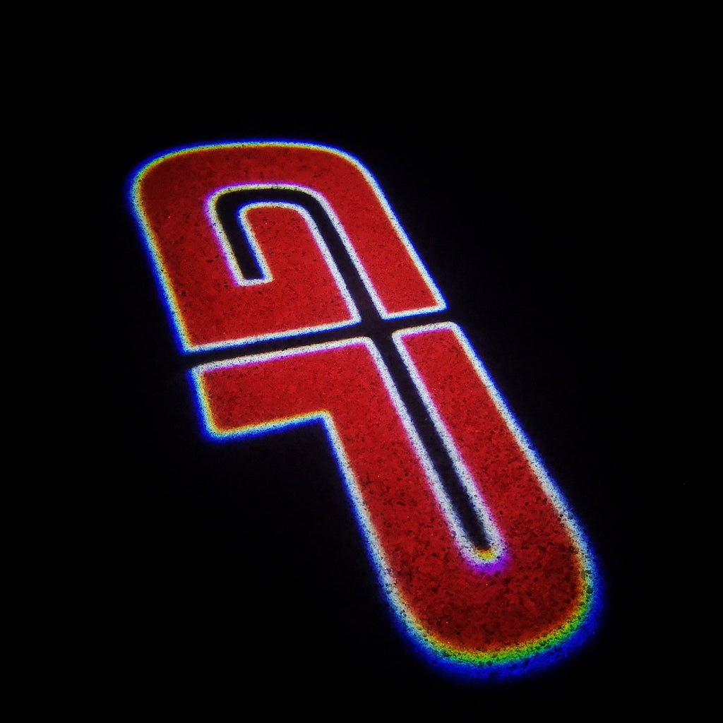 MINI GP LOGO PROJEROTR Elights Nr.122 (الكمية 1 = 2 فيلم لشعار / أنوار بالباب)