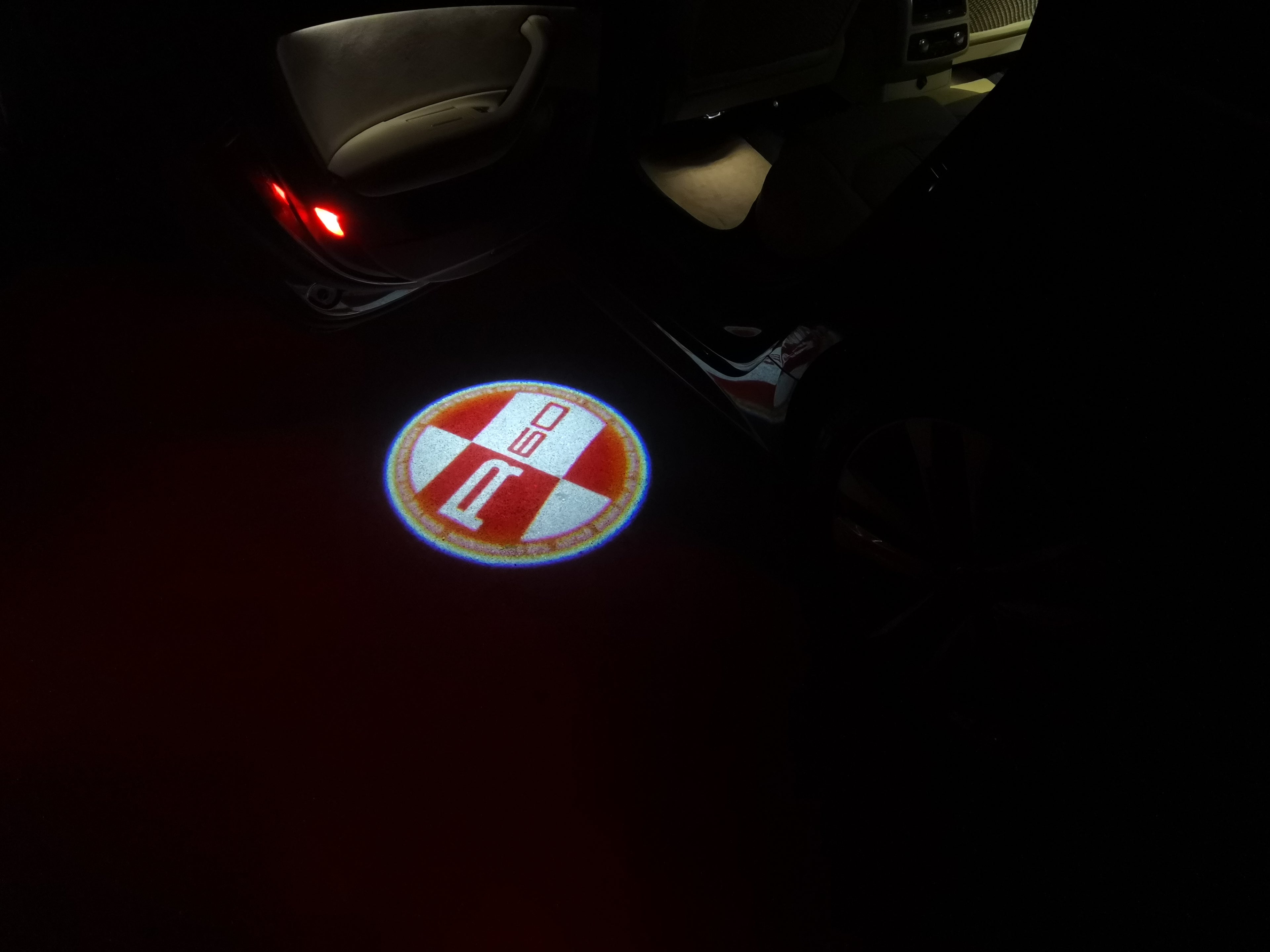 MINI R 60 LOGO PROJECROTR LIGHTS Nr.155 (cantidad 1 = 2 logo película / 2 luces de puerta)