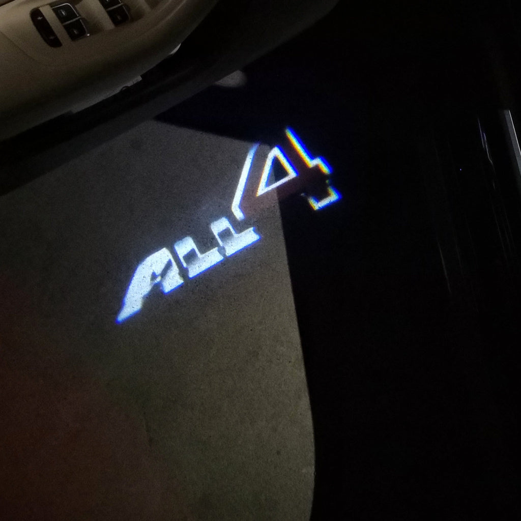 MINI ALL 4 LOGO PROJECROTR LIGHTS Nr.51 (الكمية 1 = 2 شعار فيلم / 2 أضواء باب)