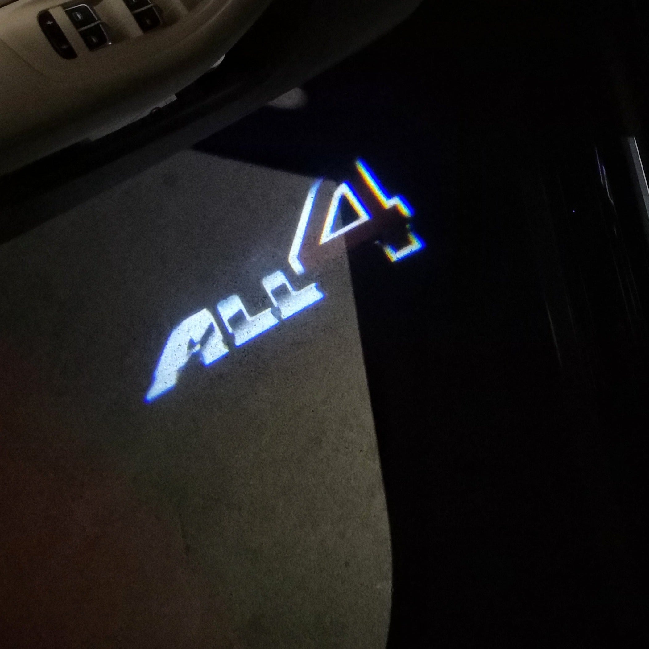 MINI ALL 4 LOGO PROJECROTR LIGHTS Nr.51 (الكمية 1 = 2 شعار فيلم / 2 أضواء باب)