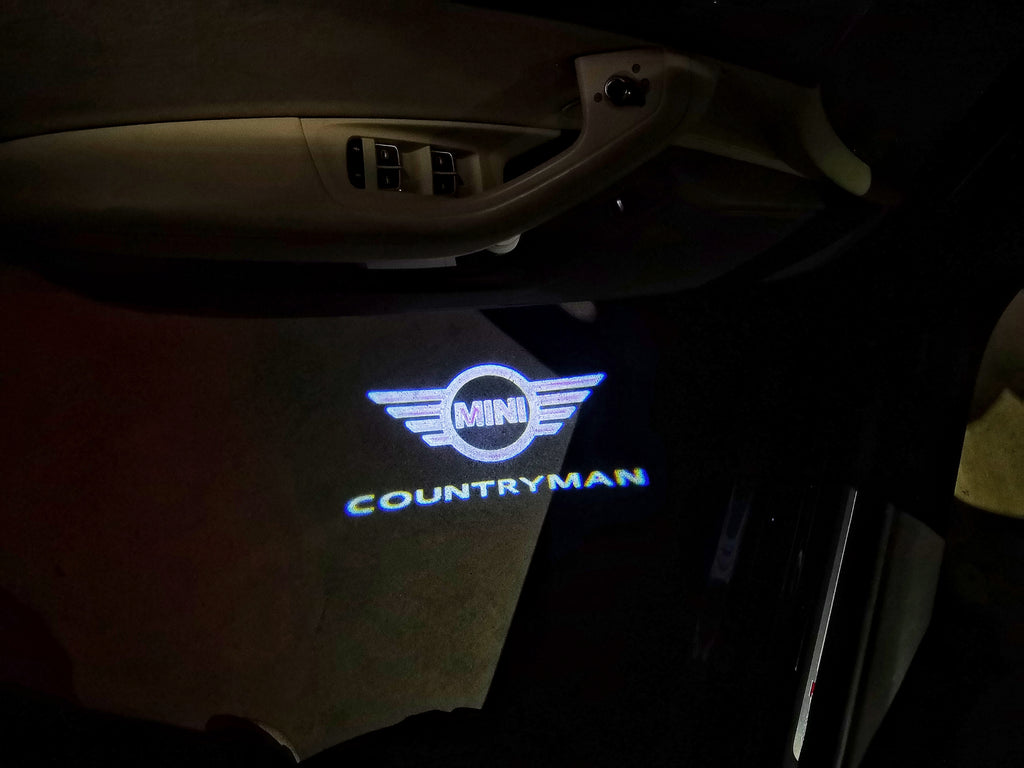 MINI COUNTRYMAN LOGO PROJECROTR أضواء Nr.147 (كمية 1 = 2 شعار فيلم / 2 أضواء الباب)