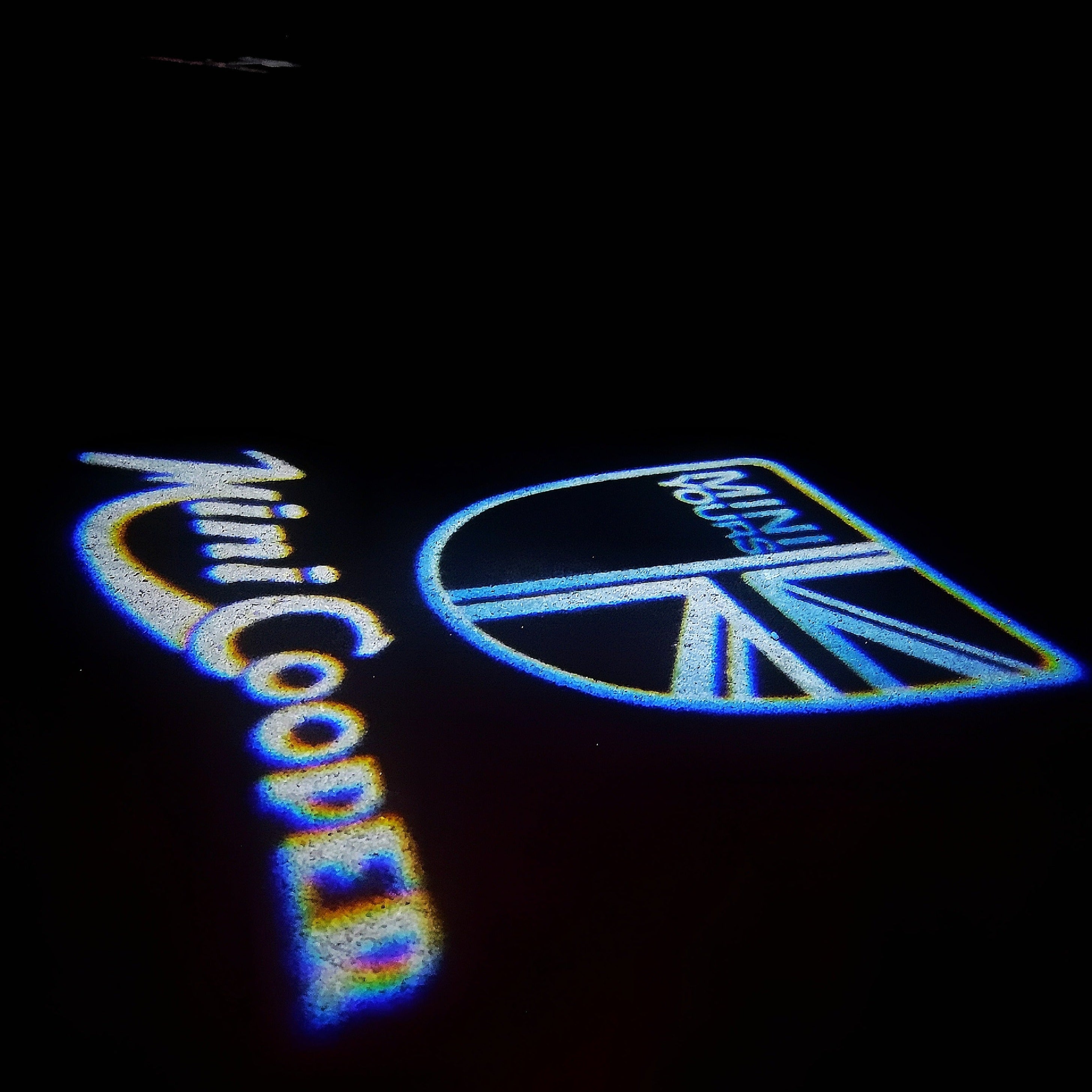 MINI COOPER LOGO PROJECROTR LICHTER Nr.41 (Menge 1 = 2 Logo Film / 2 Türlichter)
