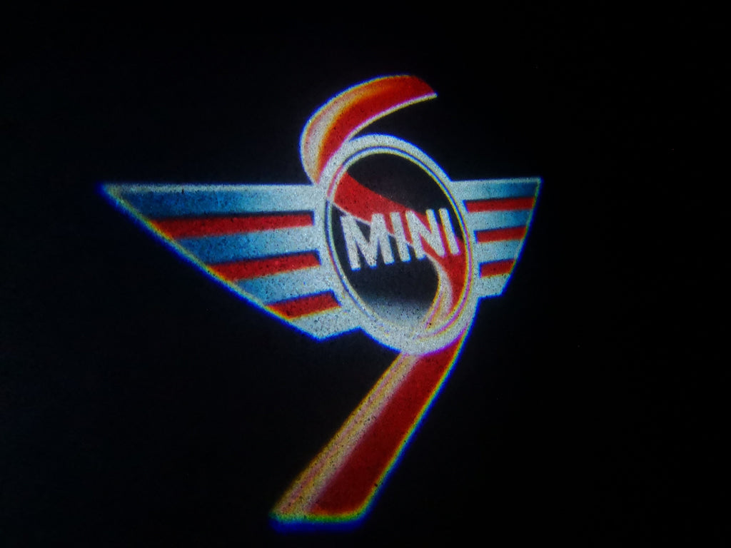MINI S LOGO PROJECROTR أضواء Nr.53 (كمية 1 = 2 شعار فيلم / 2 أضواء الباب)