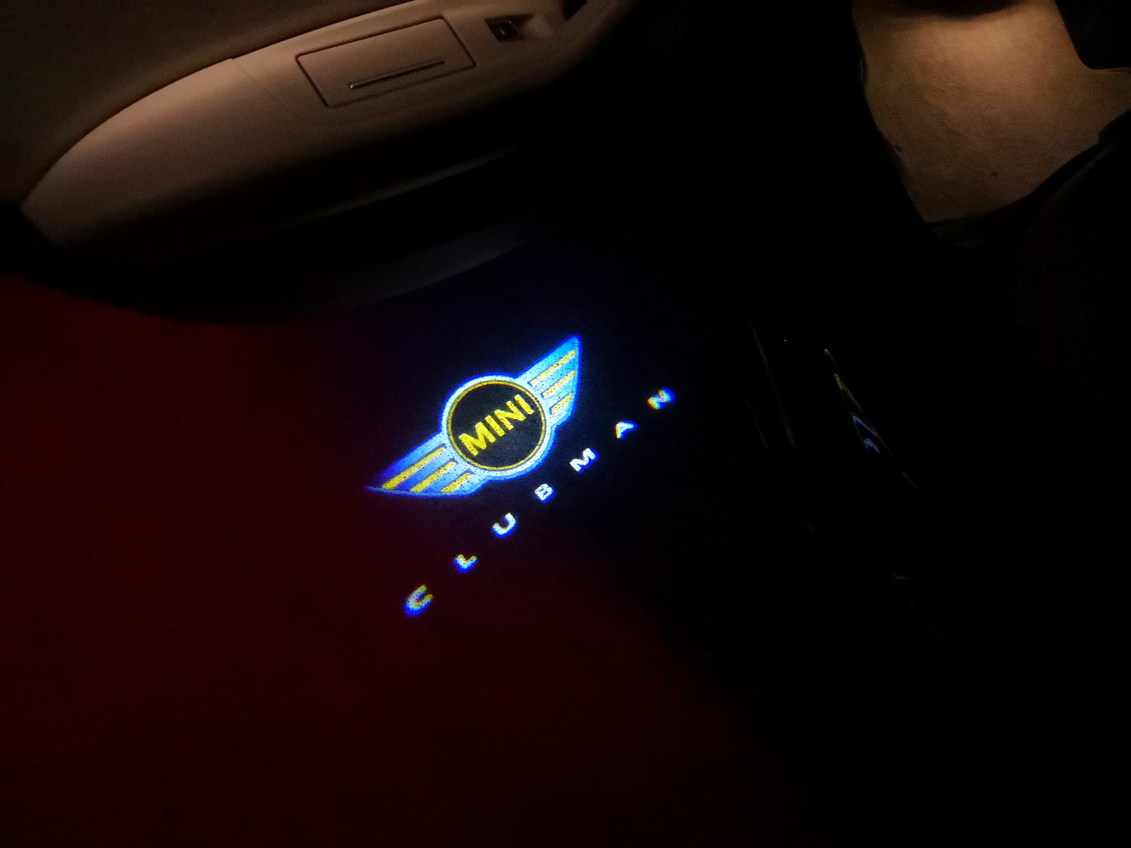 MINI CLUBMAN LOGO PROJECROTR أضواء Nr.95 (كمية 1 = 2 شعار فيلم / 2 أضواء الباب)