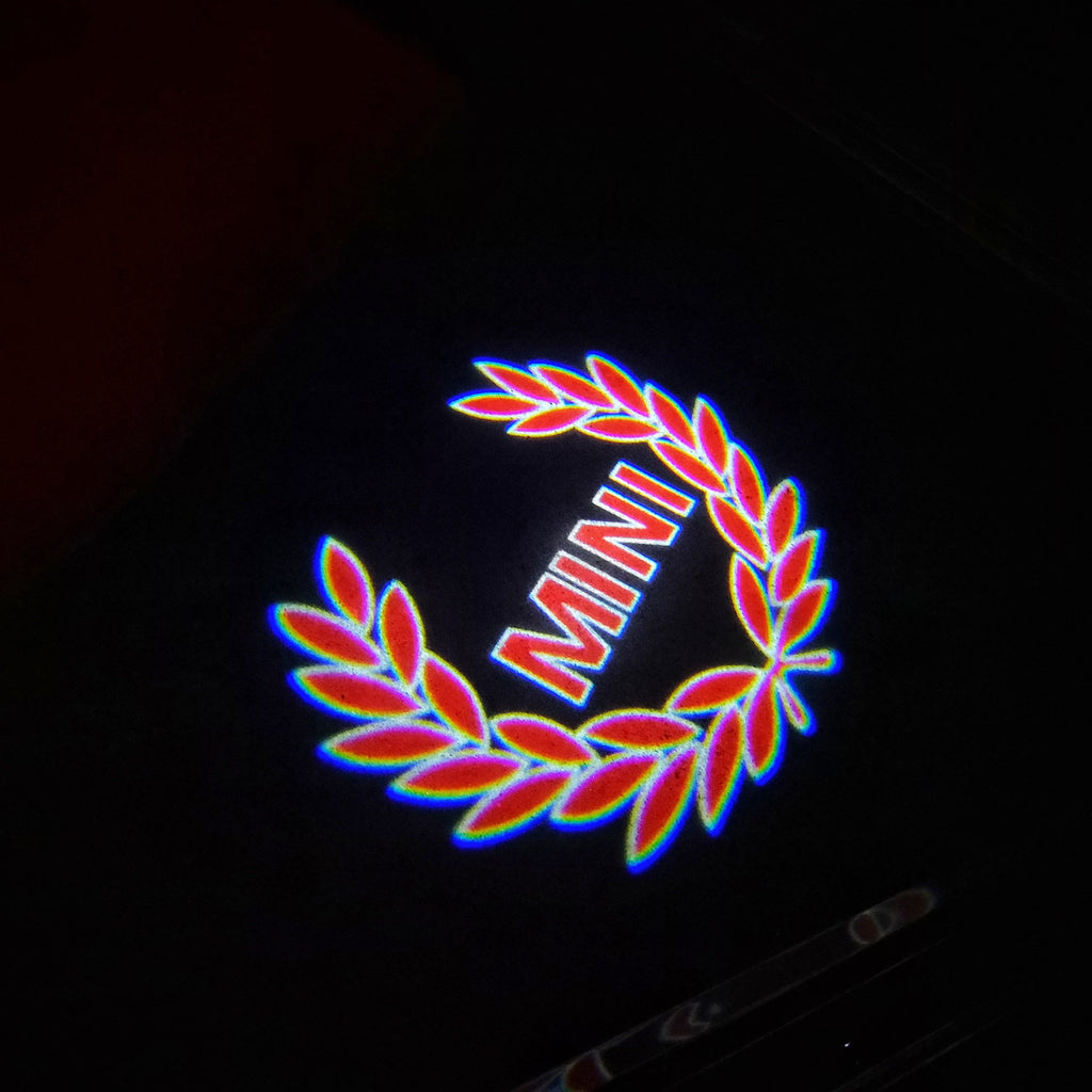 MINI LOGO PROJECTOR LIGHTS Nr.93 (Menge 1 = 2 Logo Film / 2 Türlichter)
