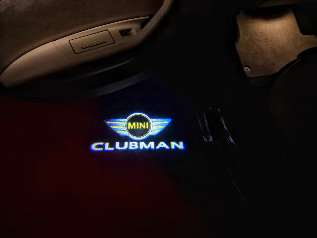 MINI CLUBMAN LOGO PROJECROTR LIGHTS Nr.119 (Menge 1 = 2 Logo Film / 2 Türleuchten)