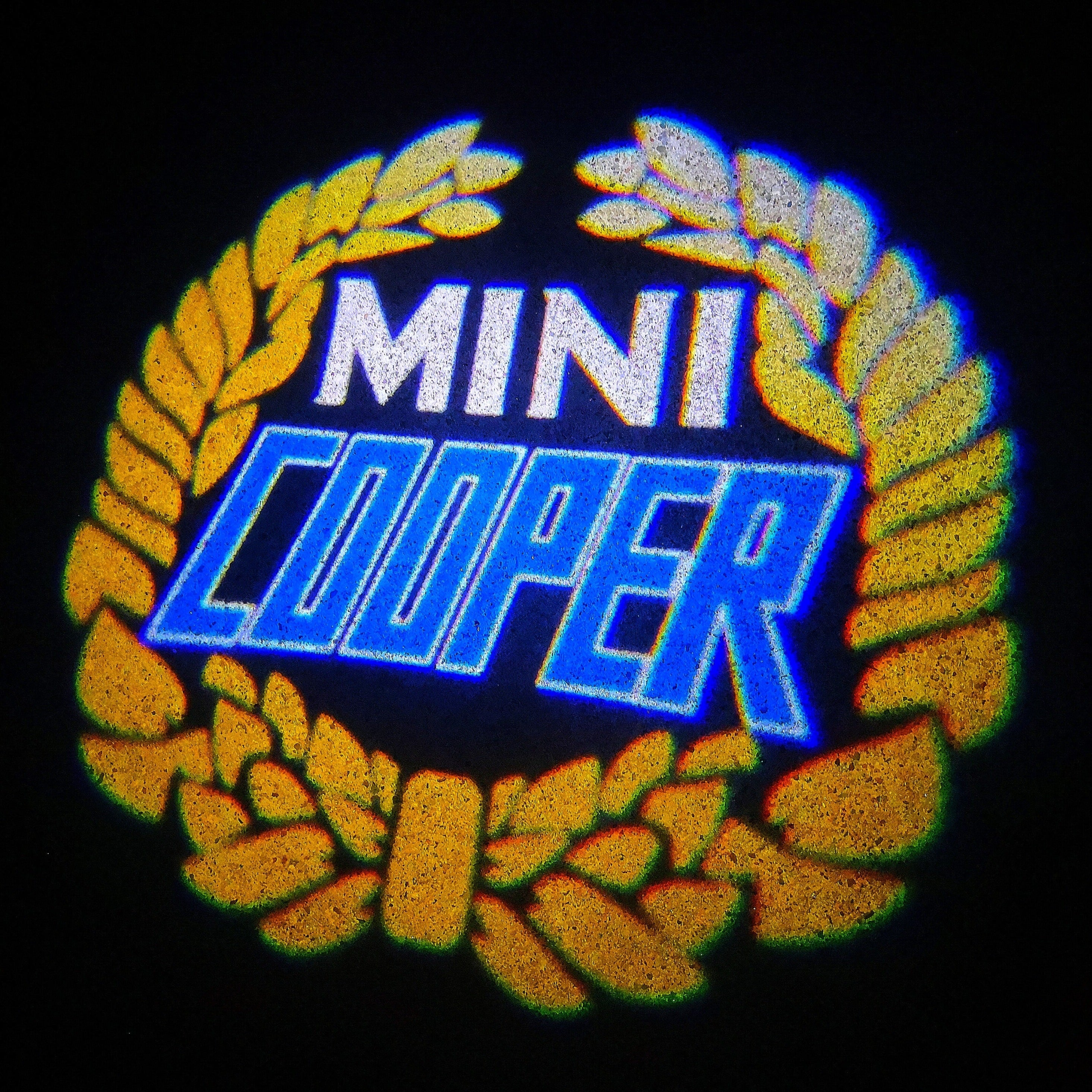 MINI COOPER LOGO PROJECROTR LIGHTS Nr.33 (Menge 1 = 2 Logo Film / 2 Türlichter)