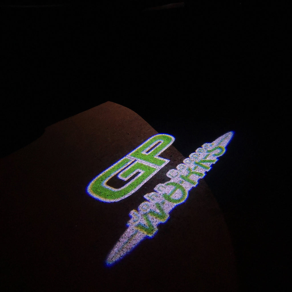 MINI GP COOPER WORKS LOGO PROJECROTR LIGHTS Nr.156 (Menge 1 = 2 Logo Film / 2 Türleuchten)