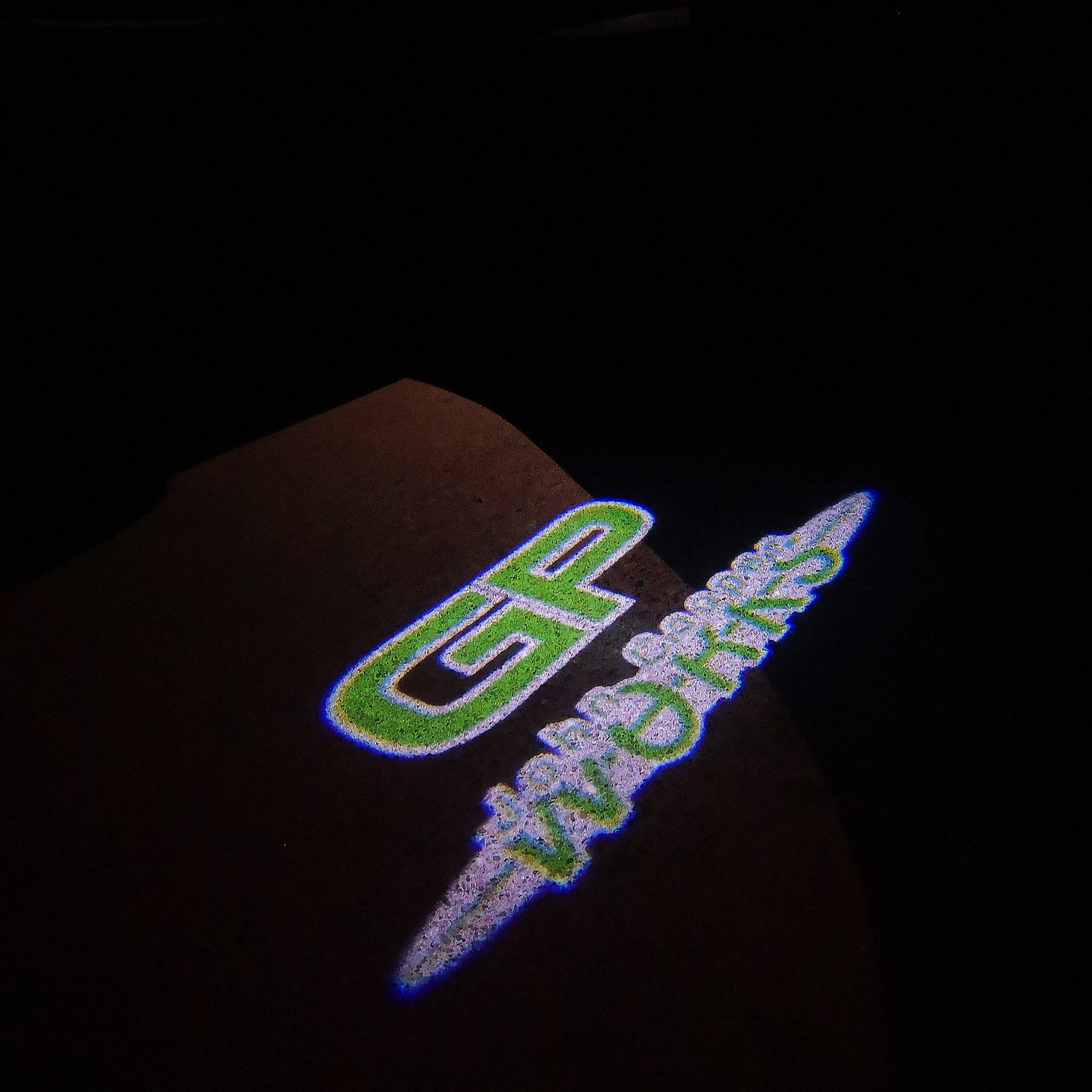 MINI GP JOHN COOPER يعمل LOGO PROJECROTR LIGHTS Nr.156 (الكمية 1 = 2 Logo Film / 2 Door Lights)