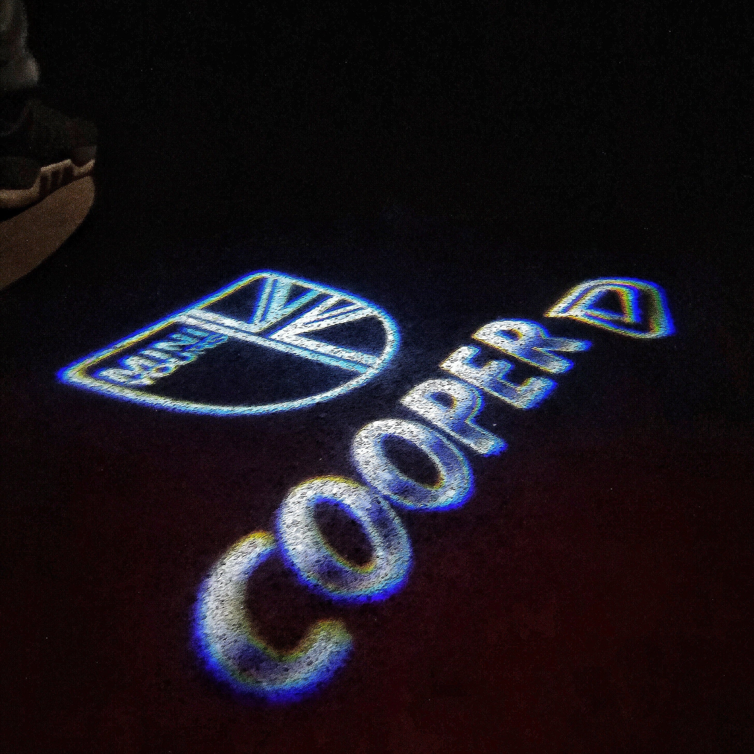 MINI COOPER D LOGO PROJECTOR LIGHTS Nr.39 (Menge 1 = 2 Logo Film / 2 Türlichter)
