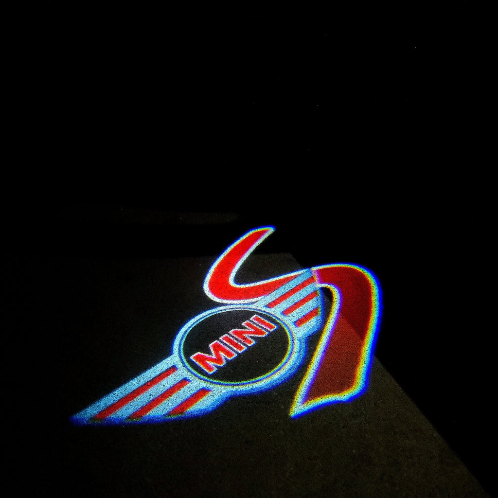 MINI S LOGO PROJECROTR LIGHTS Nr.54 (quantità 1 = 2 Logo Film / 2 luci porta)
