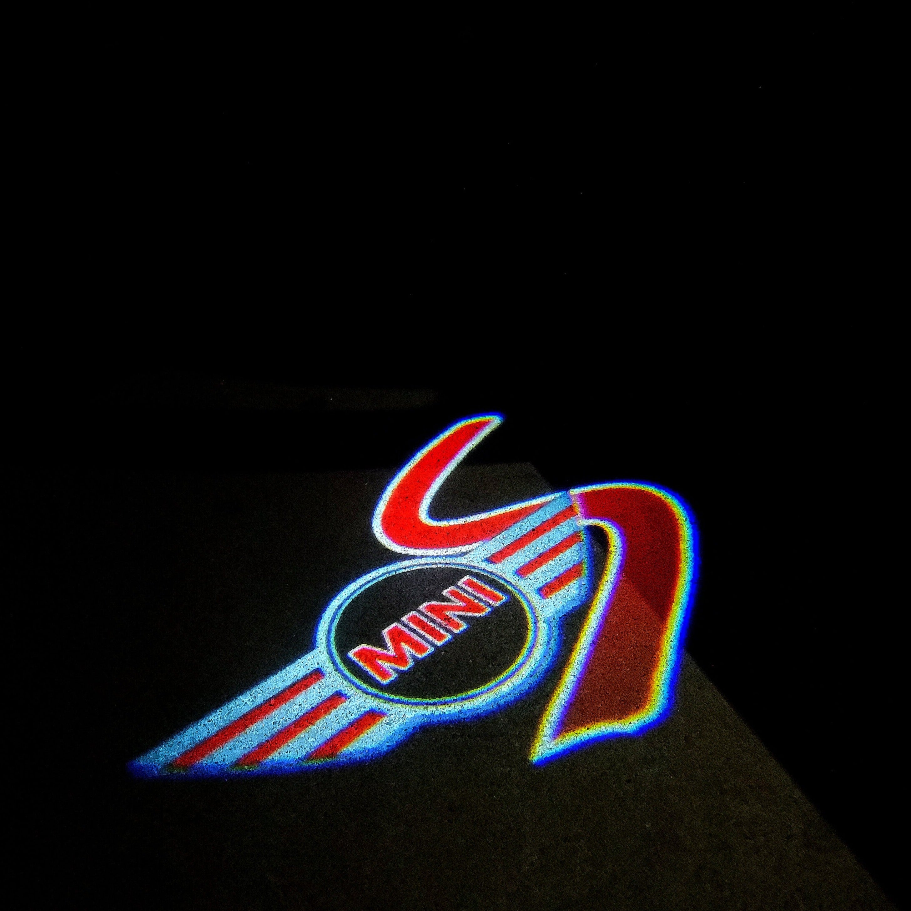 MINI S LOGO PROJECROTR LIGHTS Nr.54 (الكمية 1 = 2 شعار فيلم / 2 باب)
