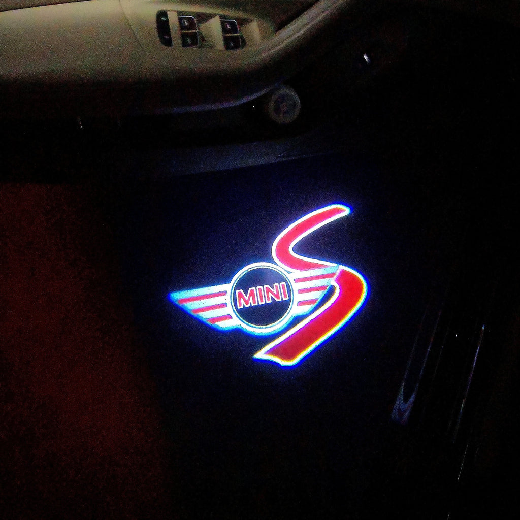 MINI S LOGO PROJECROTR LIGHTS Nr.54 (quantità 1 = 2 Logo Film / 2 luci porta)