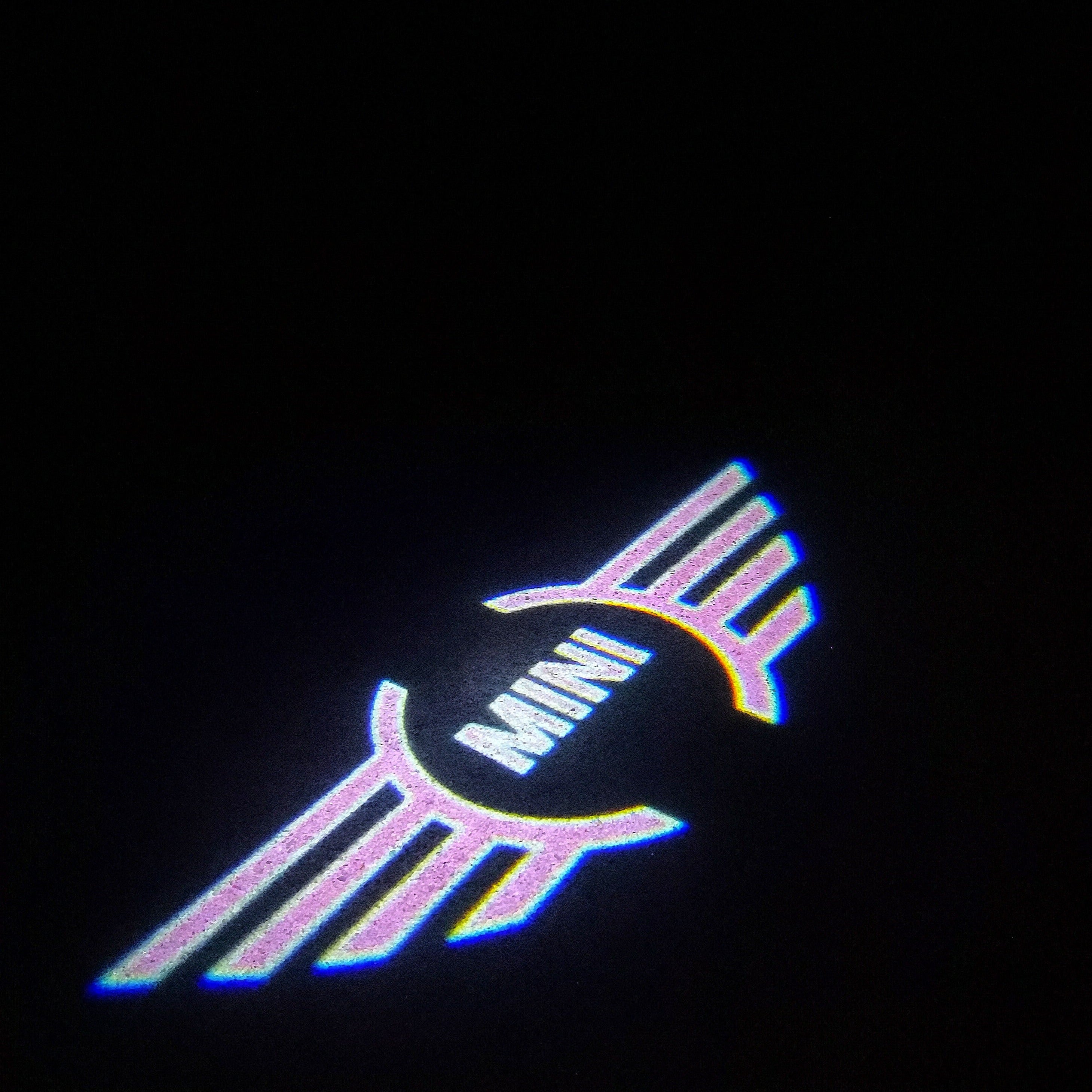 MINI LOGO PROJECROTR أضواء Nr.83 (كمية 1 = 2 شعار فيلم / 2 أضواء الباب)