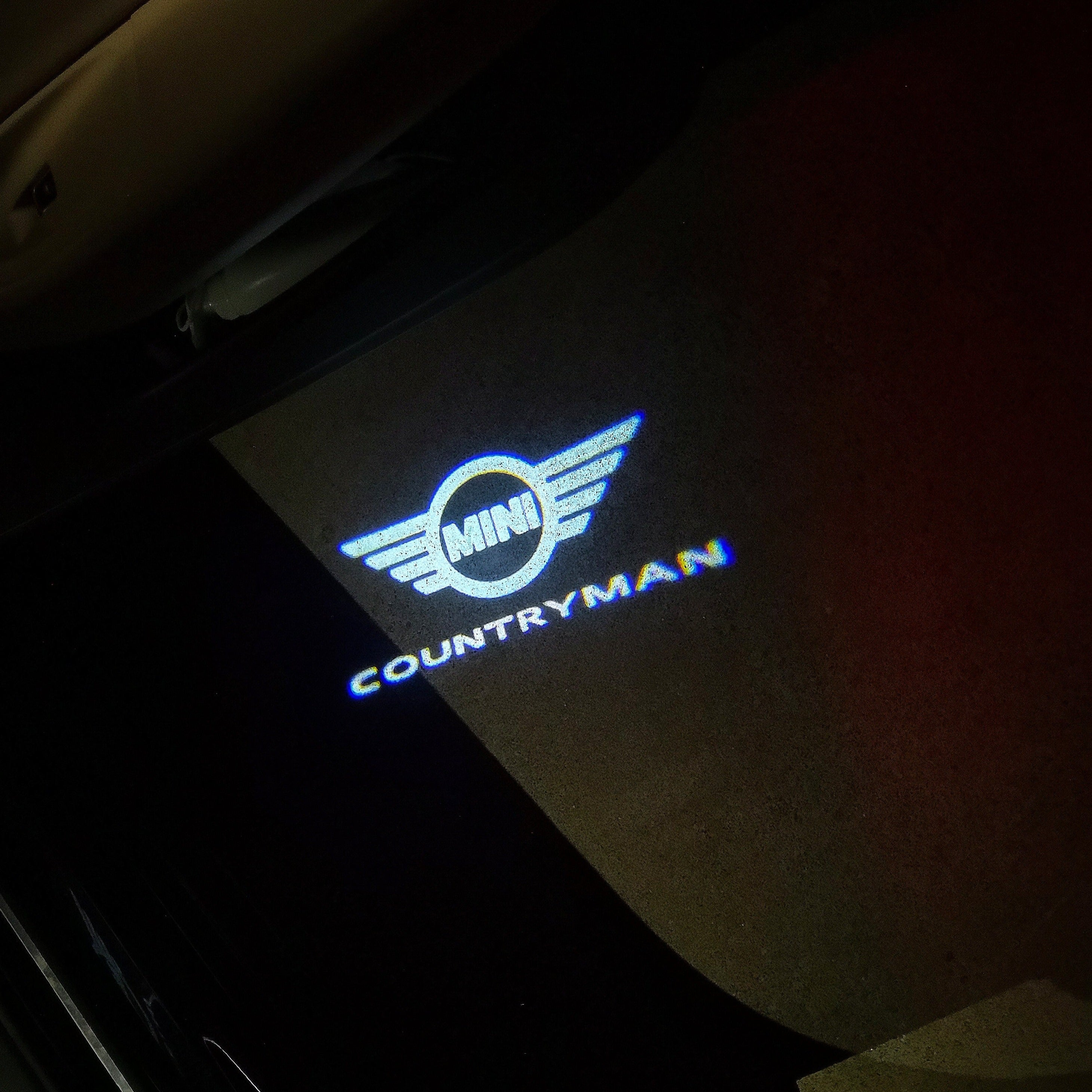 MINI COUNTRYMAN LOGO PROJECROTR أضواء Nr.131 (كمية 1 = 2 شعار فيلم / 2 أضواء الباب)