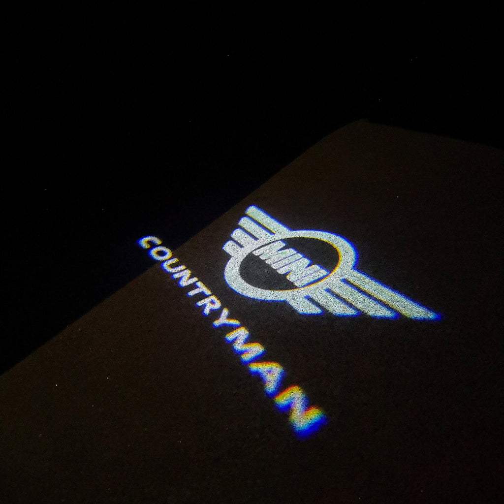 MINI COUNTRYMAN LOGO PROJECROTR أضواء Nr.131 (كمية 1 = 2 شعار فيلم / 2 أضواء الباب)