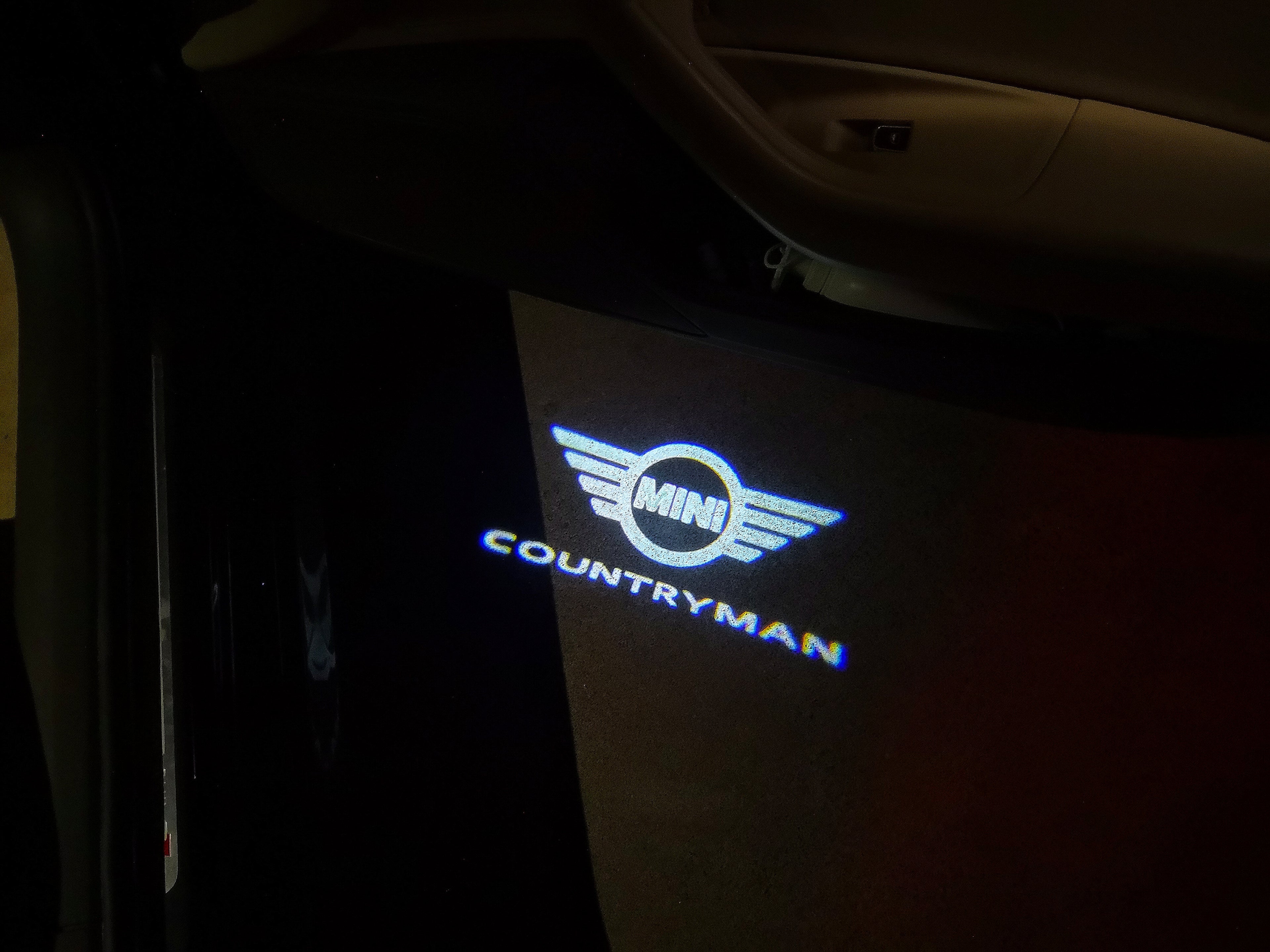 MINI COUNTRYMAN LOGO PROJECROTR أضواء Nr.131 (كمية 1 = 2 شعار فيلم / 2 أضواء الباب)