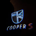 MINI COOPER S LOGO PROJECROTR LIGHTS Nr.38 (Menge 1 = 2 Logo Film / 2 Türleuchten)
